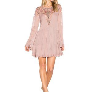 NWT Free People Panama City Pink Mini Dress
